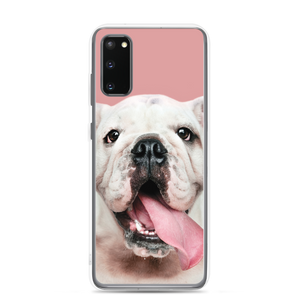 Cute White Bulldog Clear Case for Samsung®