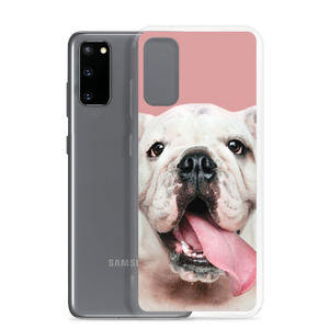 Cute White Bulldog Clear Case for Samsung®