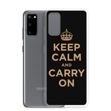 Samsung Galaxy S20 Keep Calm and Carry On (Black Gold) Samsung Case Samsung Case by Design Express