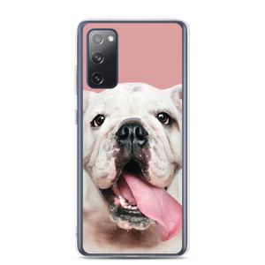 Cute White Bulldog Clear Case for Samsung®