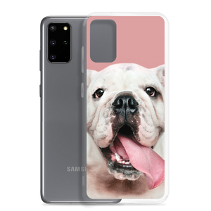 Cute White Bulldog Clear Case for Samsung®