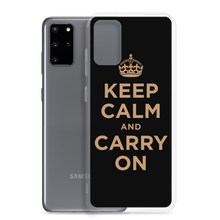 Samsung Galaxy S20 Plus Keep Calm and Carry On (Black Gold) Samsung Case Samsung Case by Design Express