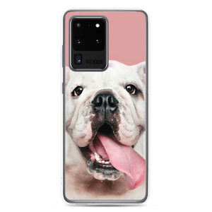 Cute White Bulldog Clear Case for Samsung®