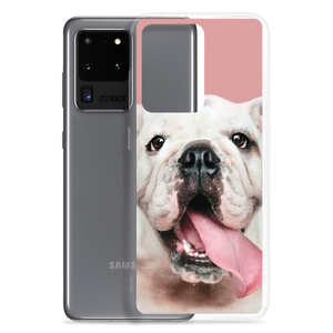 Cute White Bulldog Clear Case for Samsung®