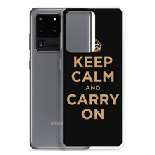 Samsung Galaxy S20 Ultra Keep Calm and Carry On (Black Gold) Samsung Case Samsung Case by Design Express