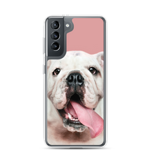 Cute White Bulldog Clear Case for Samsung®