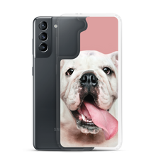 Cute White Bulldog Clear Case for Samsung®