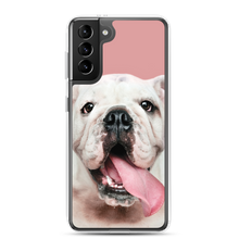 Cute White Bulldog Clear Case for Samsung®