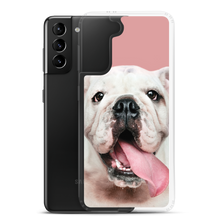 Cute White Bulldog Clear Case for Samsung®