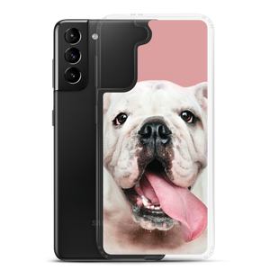 Cute White Bulldog Clear Case for Samsung®