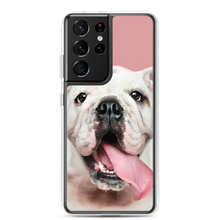 Cute White Bulldog Clear Case for Samsung®