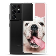 Cute White Bulldog Clear Case for Samsung®