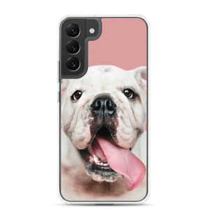 Cute White Bulldog Clear Case for Samsung®