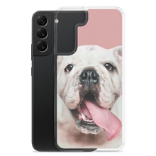 Cute White Bulldog Clear Case for Samsung®