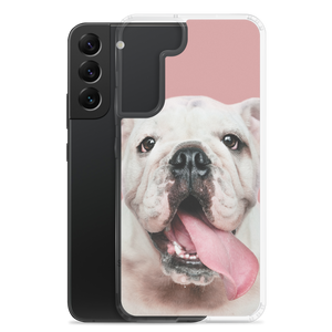 Cute White Bulldog Clear Case for Samsung®