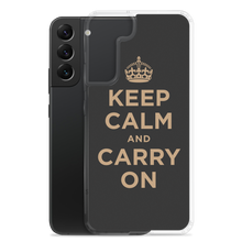 Samsung Galaxy S22 Plus Keep Calm and Carry On (Black Gold) Samsung Case Samsung Case by Design Express