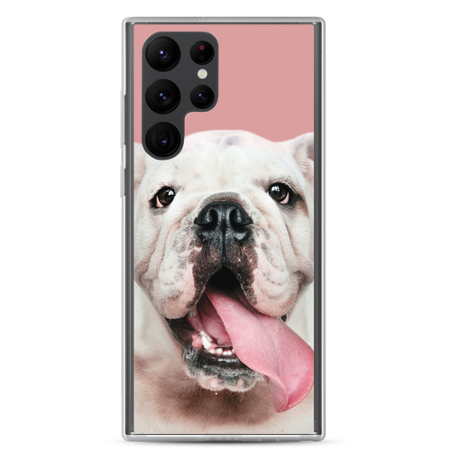 Cute White Bulldog Clear Case for Samsung®