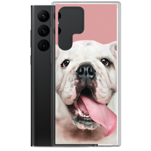 Cute White Bulldog Clear Case for Samsung®