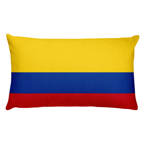 Default Title Colombia Flag Allover Print Rectangular Pillow Home by Design Express