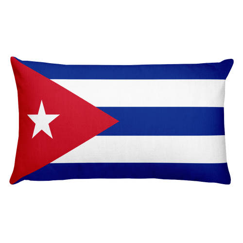 Default Title Cuba Flag Allover Print Rectangular Pillow Home by Design Express