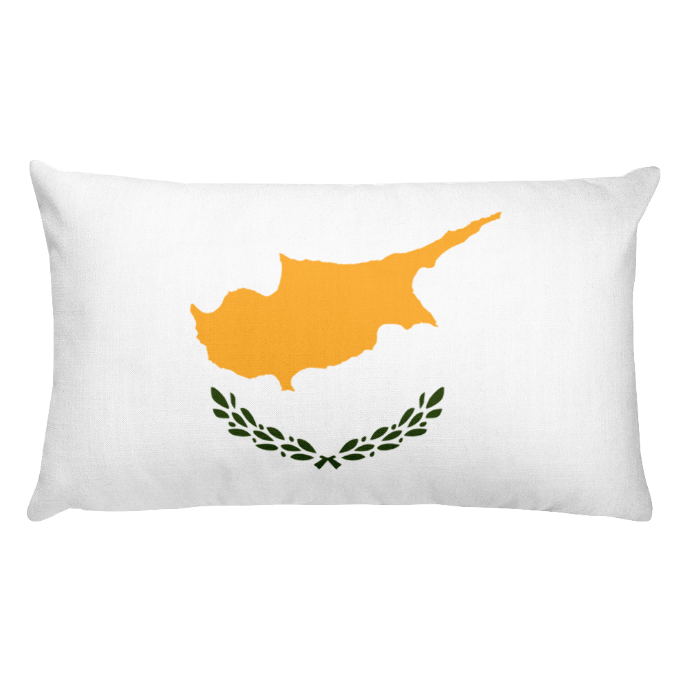 Default Title Cyprus Flag Allover Print Rectangular Pillow Home by Design Express