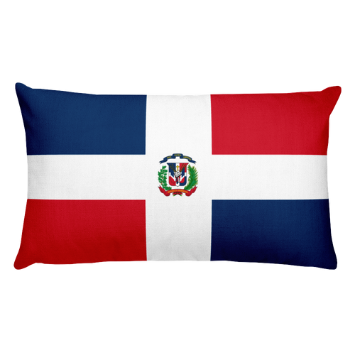 Default Title Dominican Republic Flag Allover Print Rectangular Pillow Home by Design Express