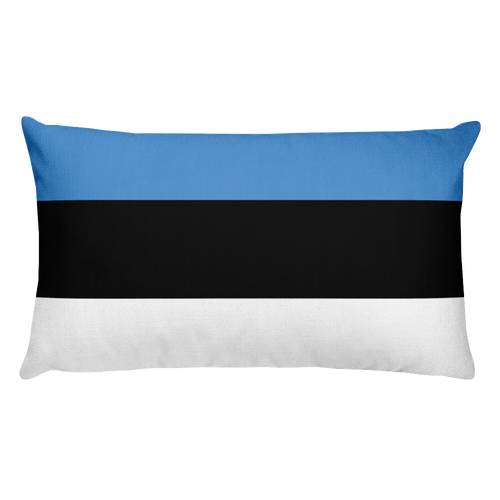 Default Title Estonia Flag Allover Print Rectangular Pillow Home by Design Express