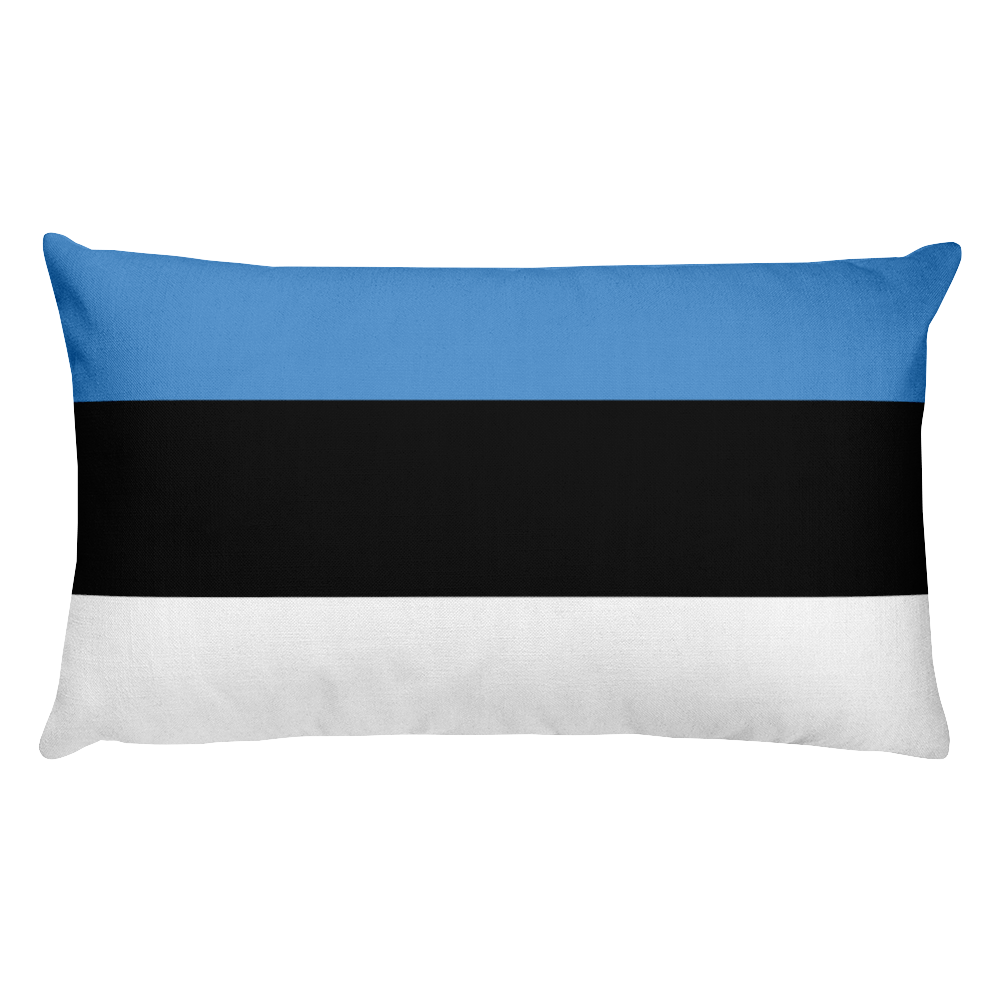 Default Title Estonia Flag Allover Print Rectangular Pillow Home by Design Express