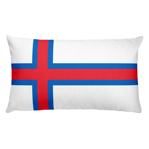 Default Title Faroe Islands Flag Allover Print Rectangular Pillow Home by Design Express