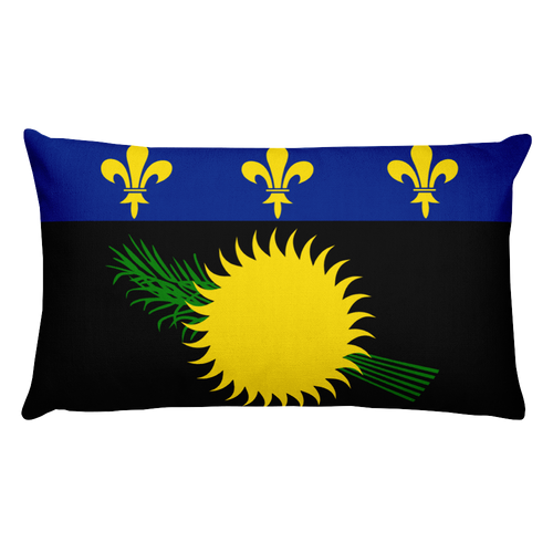 Default Title Guadeloupe Flag Allover Print Rectangular Pillow Home by Design Express