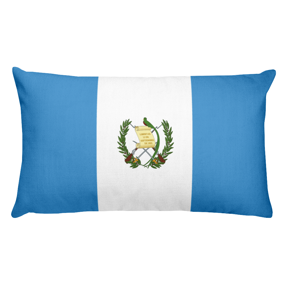 Default Title Guatemala Flag Allover Print Rectangular Pillow Home by Design Express