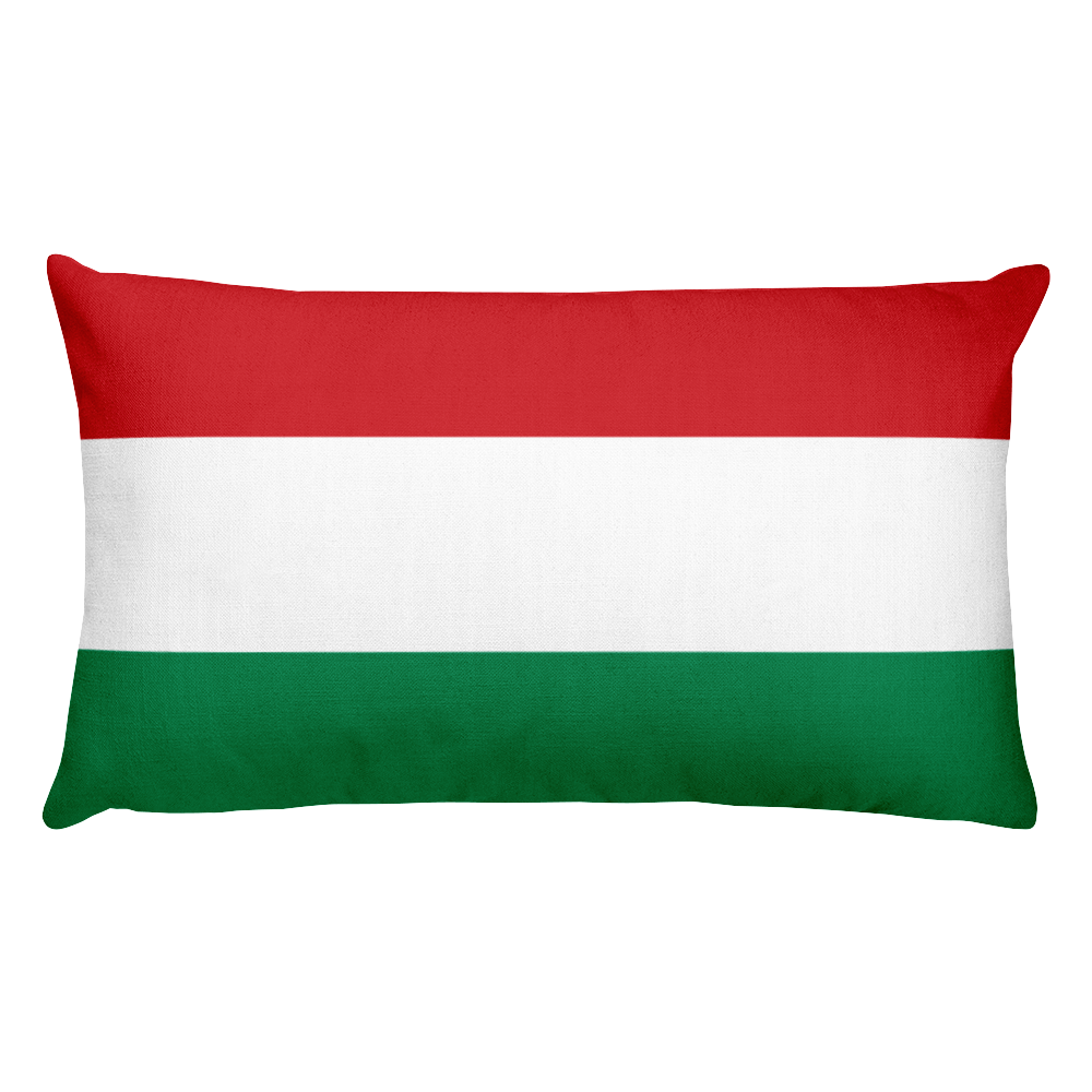 Default Title Hungary Flag Allover Print Rectangular Pillow Home by Design Express