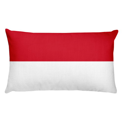 Default Title Indonesia Flag Allover Print Rectangular Pillow Home by Design Express