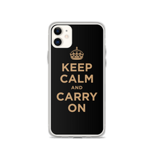 Keep Calm and Carry On (Black Gold) iPhone Case iPhone Cases by Design Express