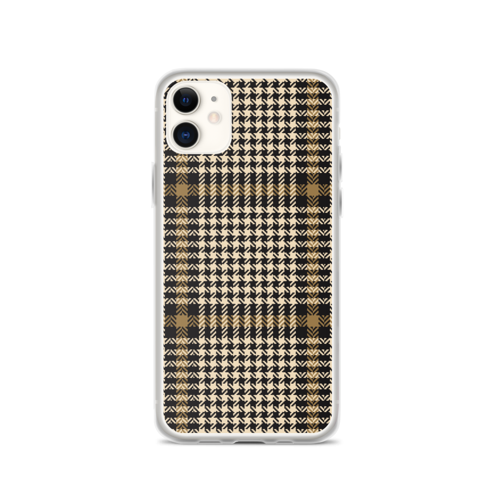 iPhone 11 Herringbone Glen Plaid Pattern iPhone Case by Design Express
