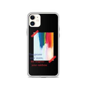 iPhone 11 Rainbow iPhone Case Black by Design Express