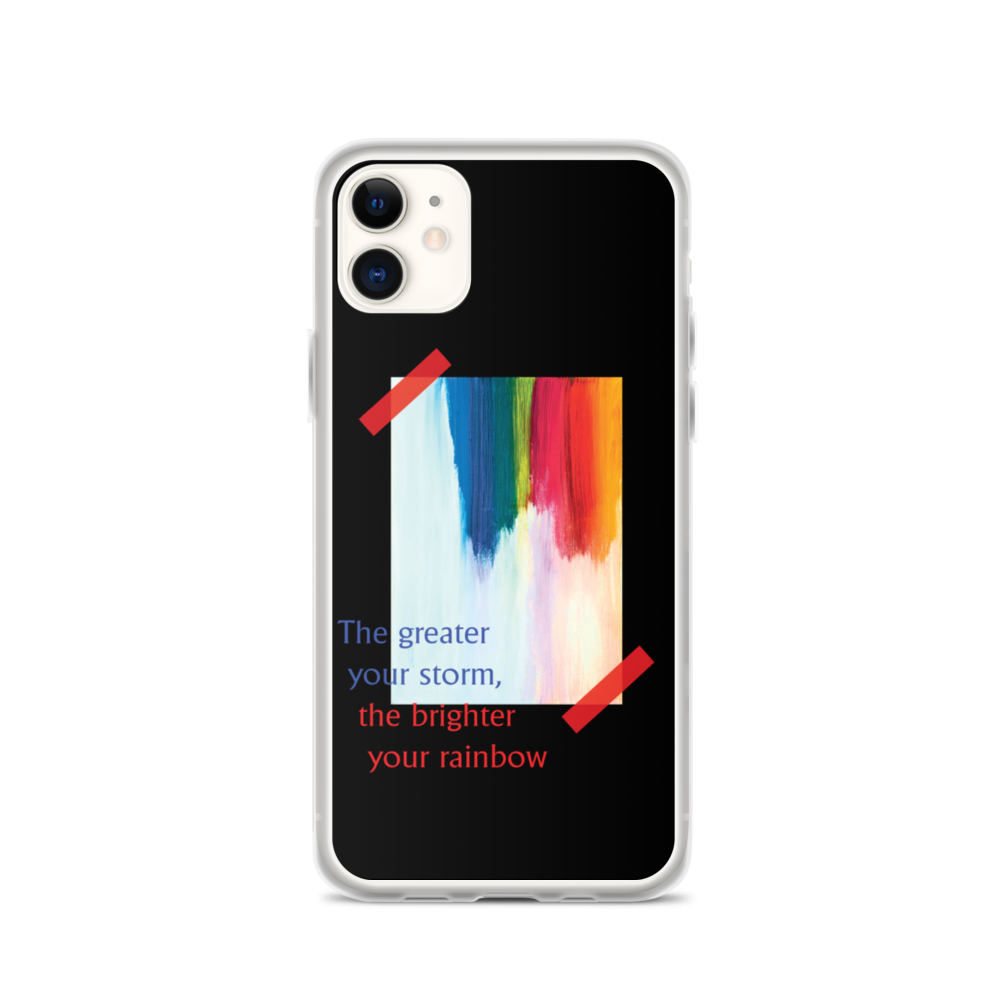 iPhone 11 Rainbow iPhone Case Black by Design Express