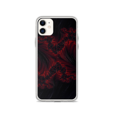 iPhone 11 Black Red Fractal Art iPhone Case by Design Express