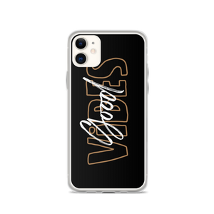 iPhone 11 Good Vibes Typo iPhone Case by Design Express