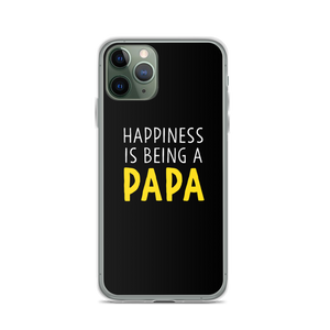 iPhone 11 Pro Happiness is Being a Papa (Funny) iPhone Case by Design Express