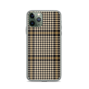 iPhone 11 Pro Herringbone Glen Plaid Pattern iPhone Case by Design Express