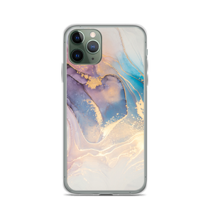 iPhone 11 Pro Soft Marble Liquid ink Art Full Print iPhone Case by Design Express