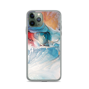 iPhone 11 Pro Colorful Marble Liquid ink Art Full Print iPhone Case by Design Express