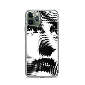 iPhone 11 Pro Face Art Black & White iPhone Case by Design Express