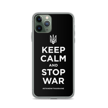 iPhone 11 Pro Keep Calm and Stop War (Support Ukraine) White Print iPhone Case by Design Express