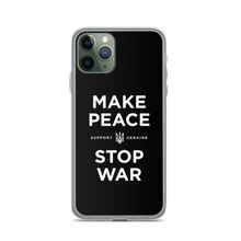 iPhone 11 Pro Make Peace Stop War (Support Ukraine) Black iPhone Case by Design Express