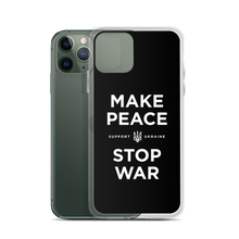 Make Peace Stop War (Support Ukraine) Black iPhone Case by Design Express