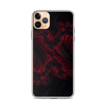 iPhone 11 Pro Max Black Red Fractal Art iPhone Case by Design Express