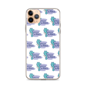 iPhone 11 Pro Max Seahorse Hello Summer iPhone Case by Design Express