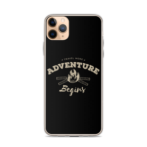 iPhone 11 Pro Max Travel More Adventure Begins iPhone Case by Design Express